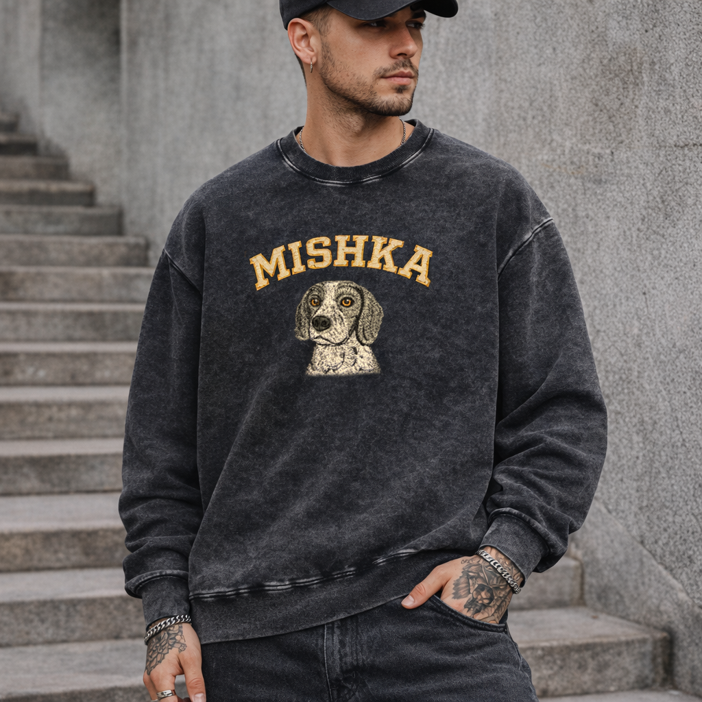 Custom Pet embroidery on sweatshirt