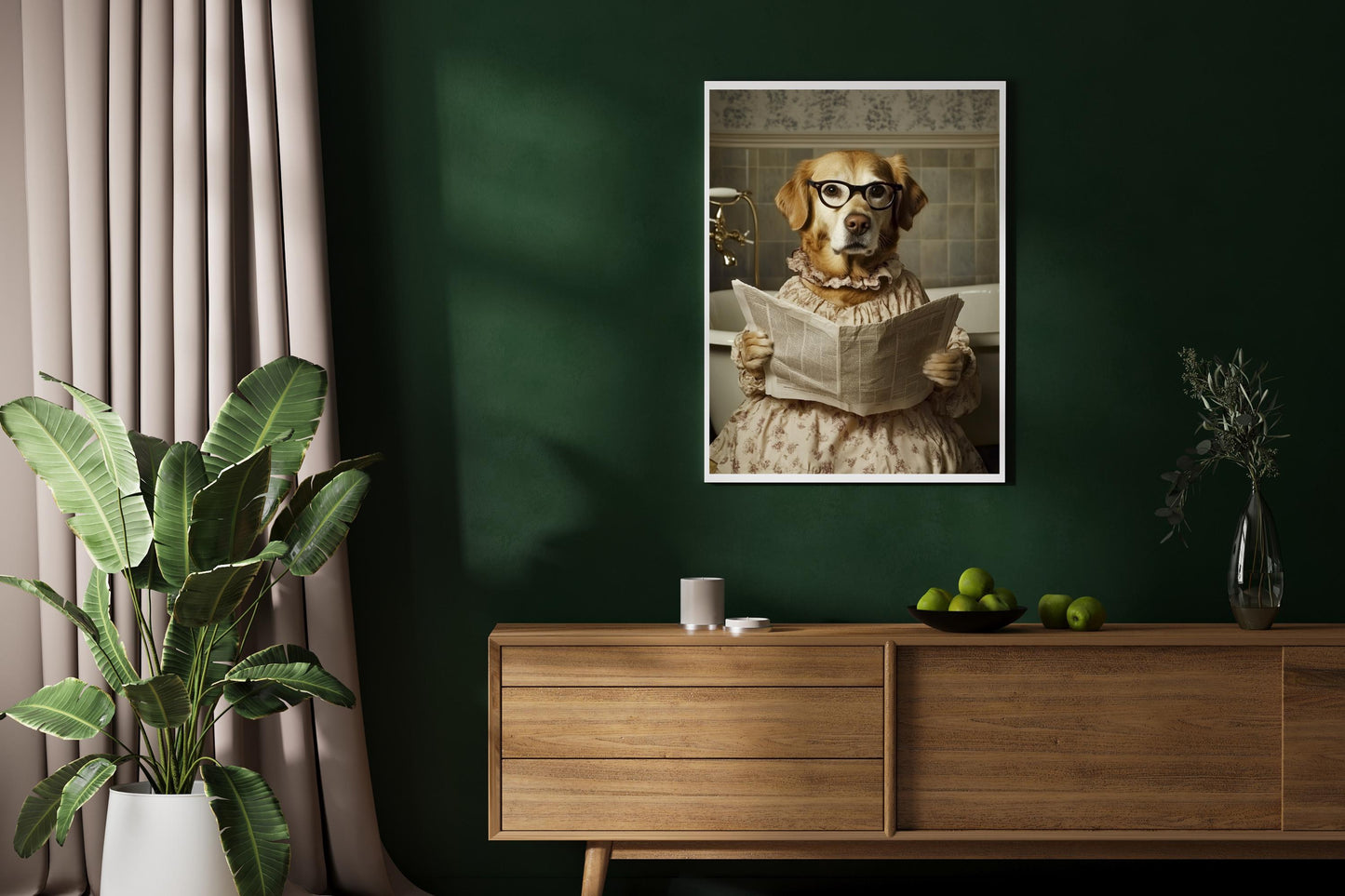 Custom Renaissance Pet Portrait, Royal Pet Gift Dog Portrait Bath Pet Bathroom Prints Pet Toilet Portrait Funny bathroom Art Bathtub Royal