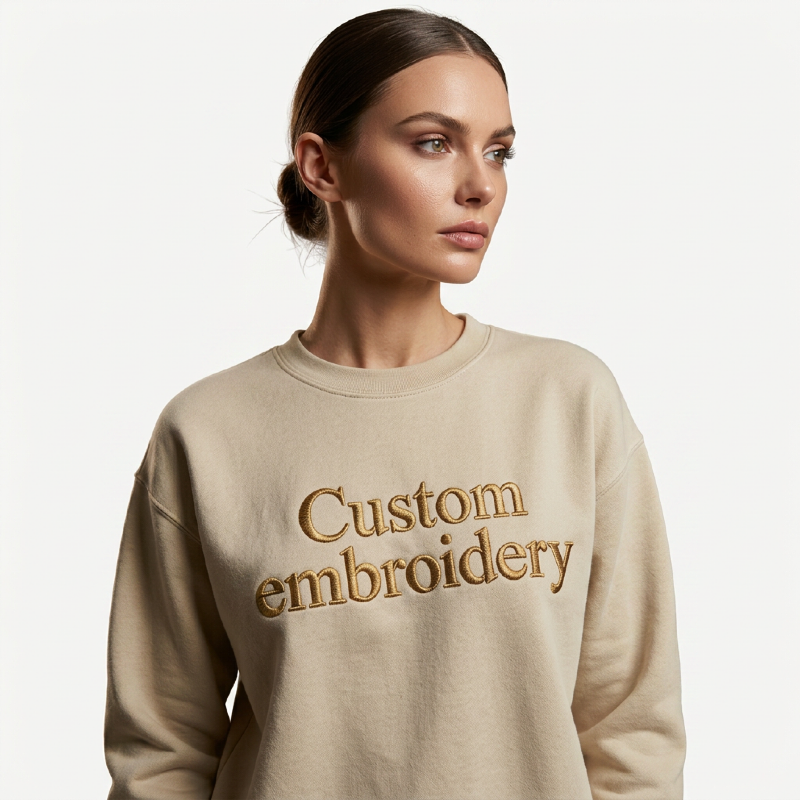 Custom embroidery on sweatshirt Gildan