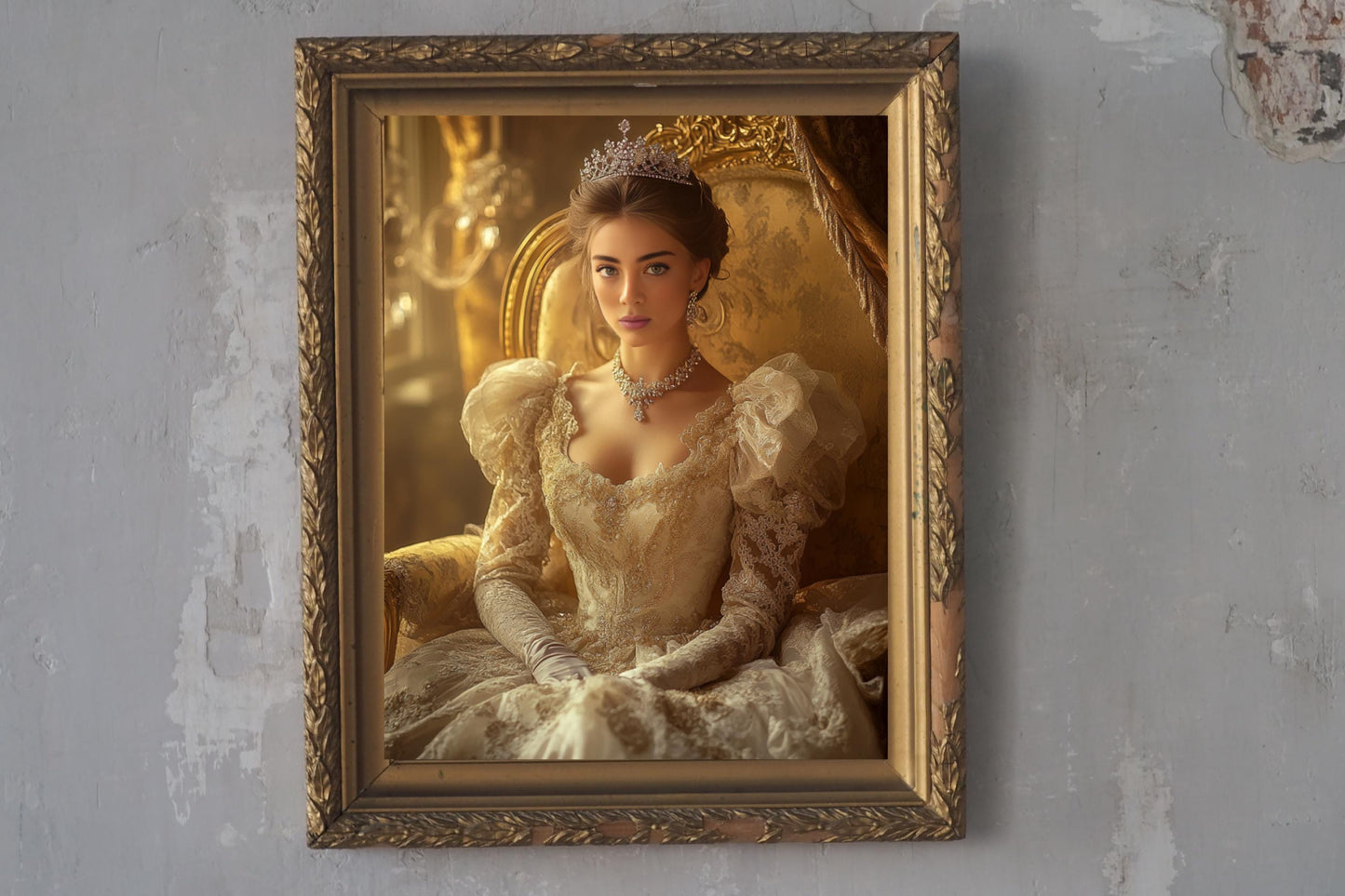 Custom Royal Portrait from Photo, Renaissance Queen Art Personalized Queen from photo gift for women royal portraits gift for her royalty me