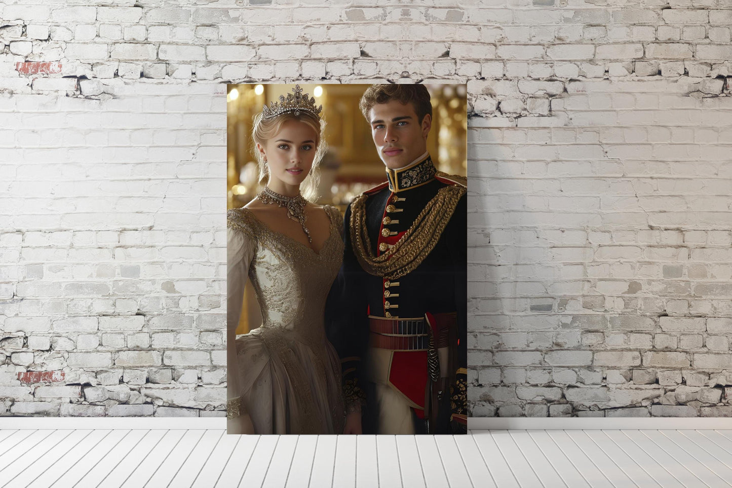 Custom Royal Couple Portrait from Photo, Royal Family Portrait, Renaissance Portrait, Personalized Gift for Valentine, Gift for her
