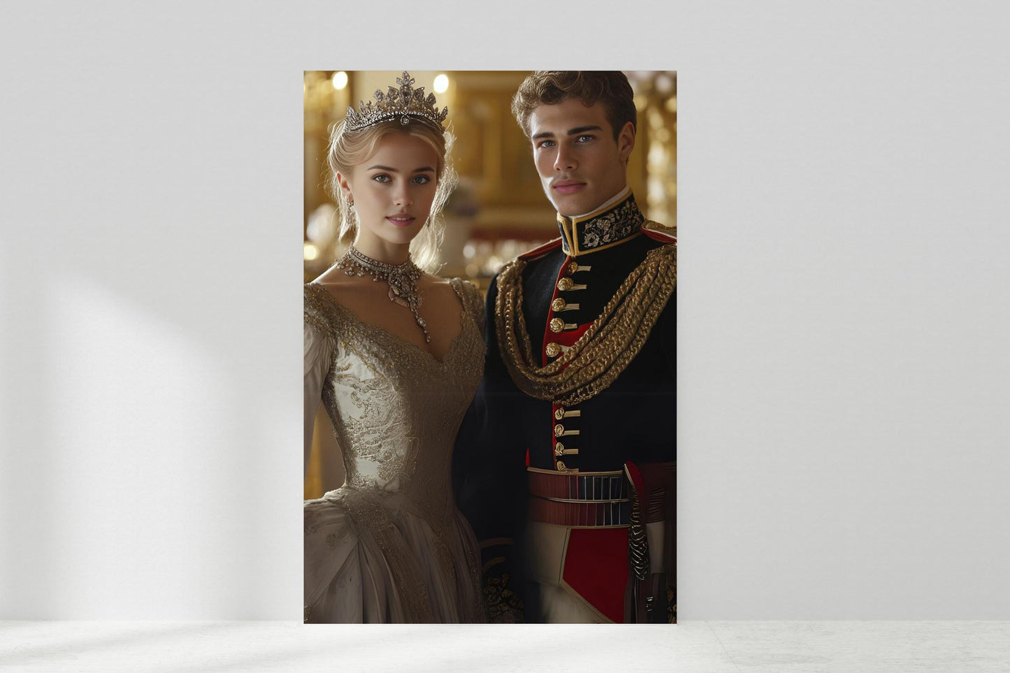 Custom Royal Couple Portrait from Photo, Royal Family Portrait, Renaissance Portrait, Personalized Gift for Valentine, Gift for her