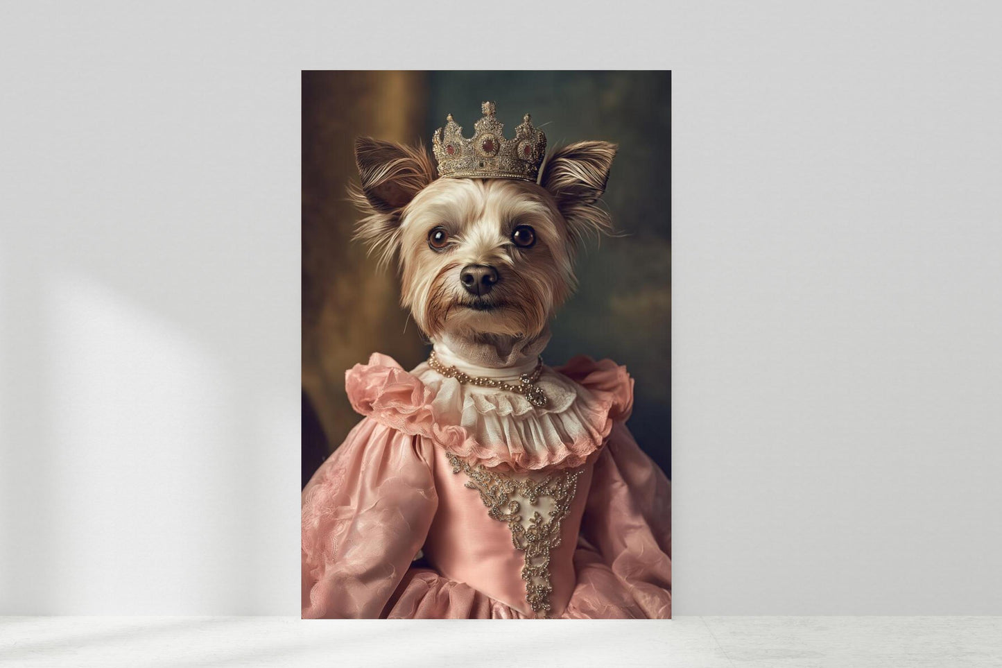 Custom Regal Pet Portrait, Royal Dog Painting from Photo, Pet Portrait Royal Dog Portrait, Wall Art Renaissance Pet Portrait Gift