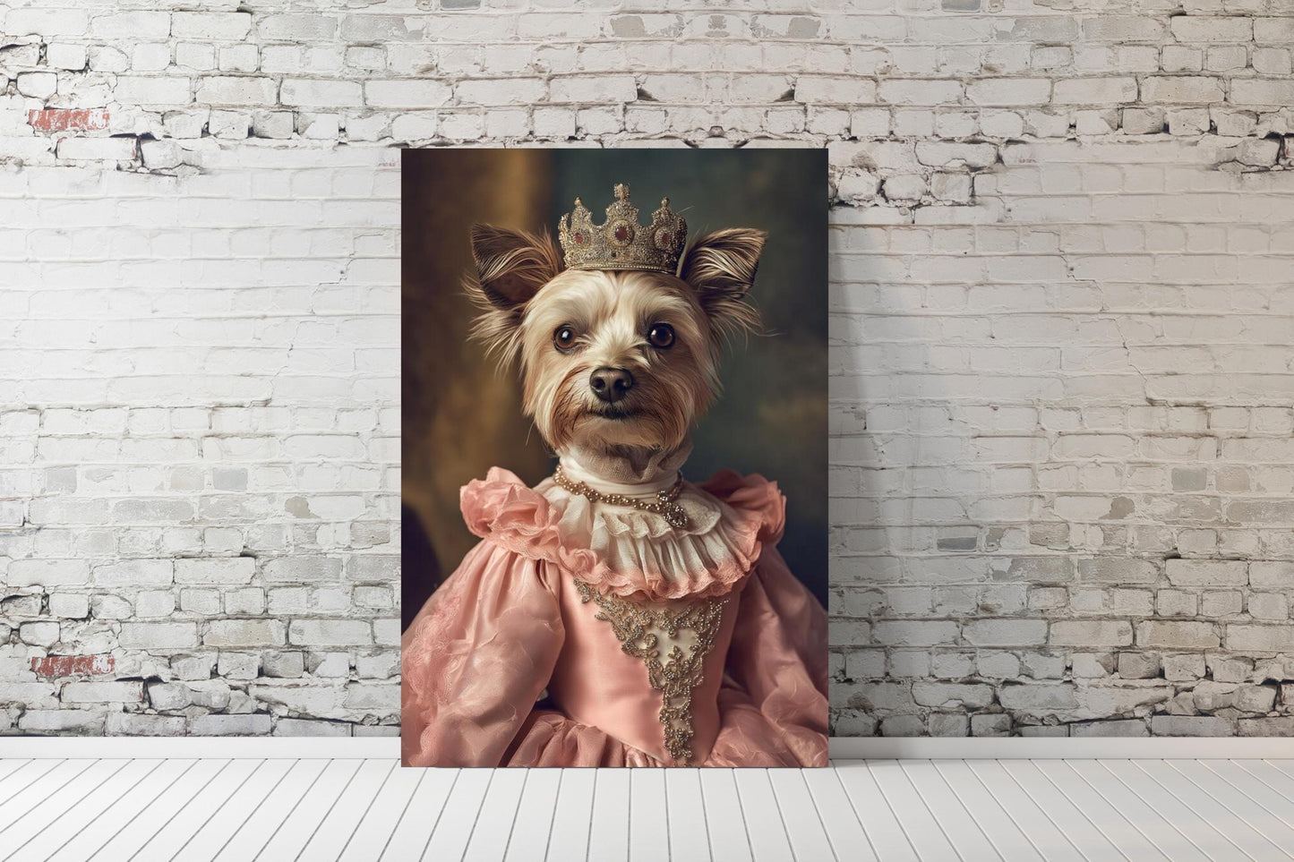 Custom Regal Pet Portrait, Royal Dog Painting from Photo, Pet Portrait Royal Dog Portrait, Wall Art Renaissance Pet Portrait Gift