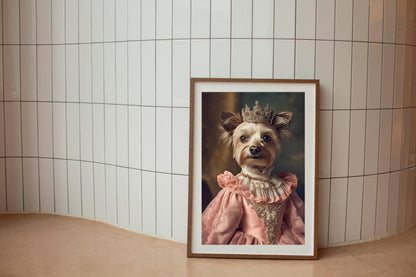 Custom Regal Pet Portrait, Royal Dog Painting from Photo, Pet Portrait Royal Dog Portrait, Wall Art Renaissance Pet Portrait Gift