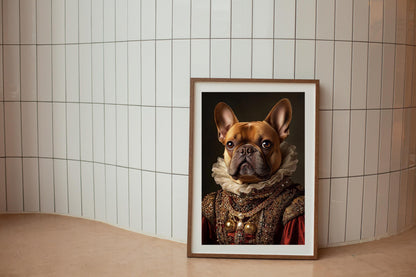 Custom Pet Portrait Painting, Renaissance Dog Portrait from Photo, Royal Pet King Portrait Painting Digital Art, Royal Dog Portraits