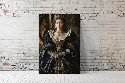 Custom Royal Queen Portrait Renaissance Victorian Portrait From Photo Royal Portrait from me as a queen Personalized Gift Custom Portraits
