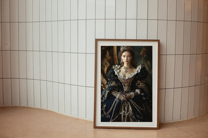 Custom Royal Queen Portrait Renaissance Victorian Portrait From Photo Royal Portrait from me as a queen Personalized Gift Custom Portraits