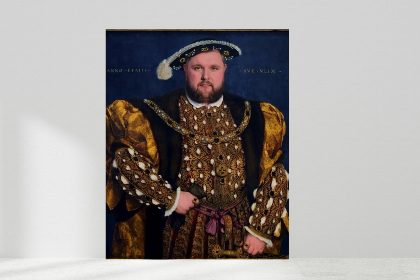 Custom Renaissance Portrait, Custom Fun Portrait from Photo for Coworker, Funny Face Swap Gift, Custom Funny Portrait King of Henry VIII