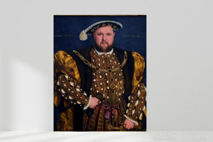 Custom Renaissance Portrait, Custom Fun Portrait from Photo for Coworker, Funny Face Swap Gift, Custom Funny Portrait King of Henry VIII