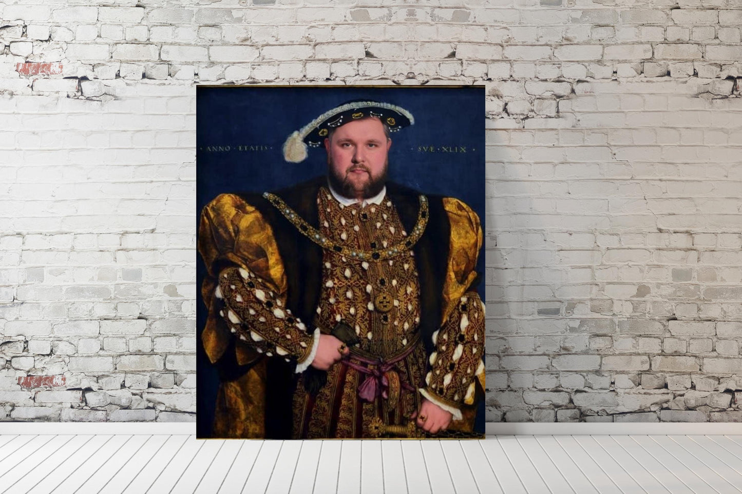 Custom Renaissance Portrait, Custom Fun Portrait from Photo for Coworker, Funny Face Swap Gift, Custom Funny Portrait King of Henry VIII
