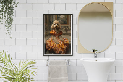 Custom Pet Portrait Royal Pet Portrait Dog Picture Regal Dog Portrait Renaissance Pet Portrait Funny Bathroom Dog Toilet Wall Art Pet Bath