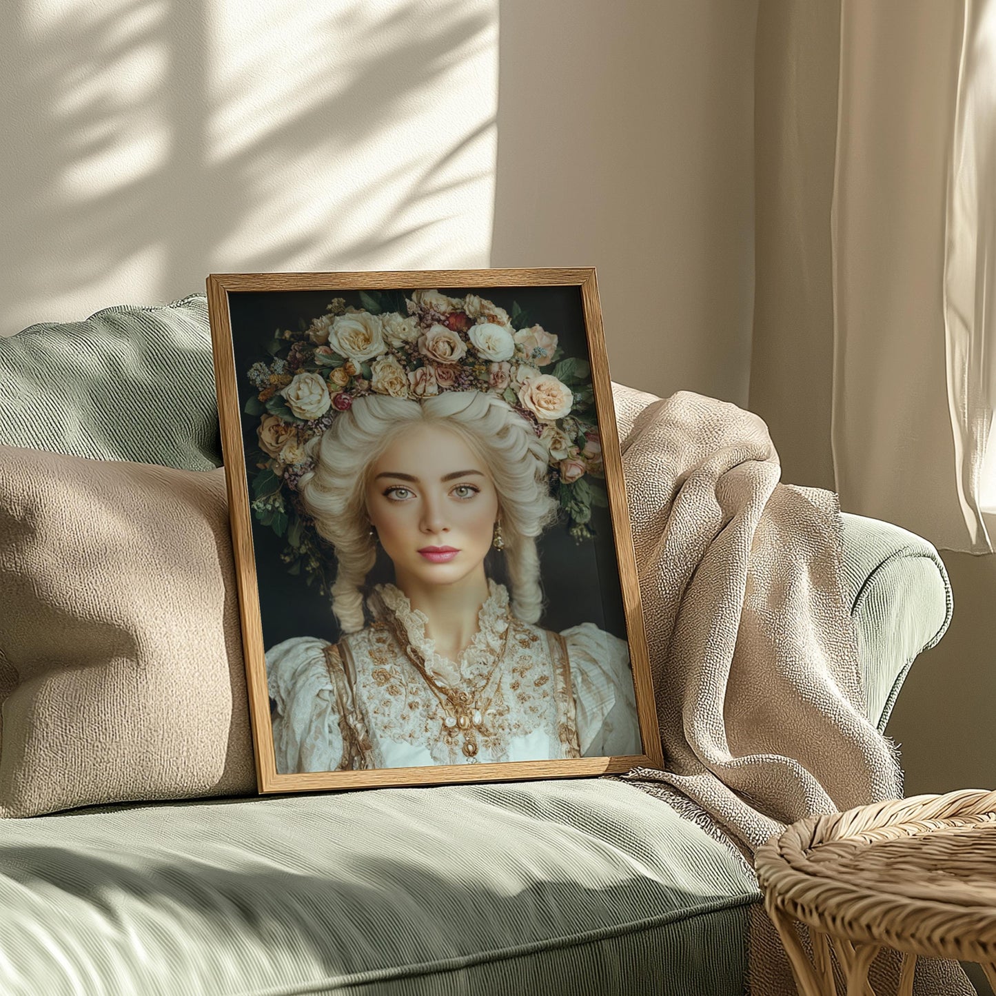 Custom Queen Portrait from Photo Renaissance Portrait turn me royal victorian portrait napoleon queen Renaissance Portrait Woman Gift decor