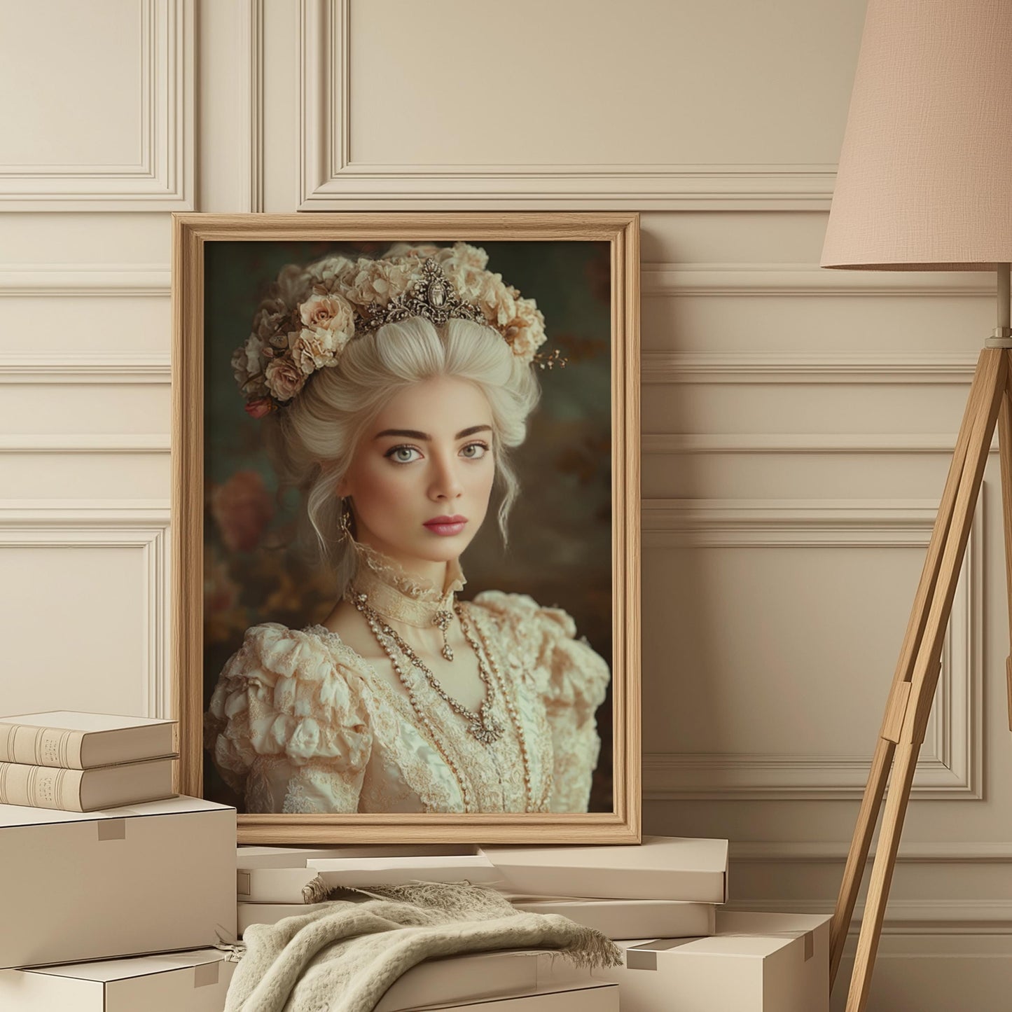 Custom Queen Portrait from Photo Renaissance Portrait turn me royal victorian portrait napoleon queen Renaissance Portrait Woman Gift decor