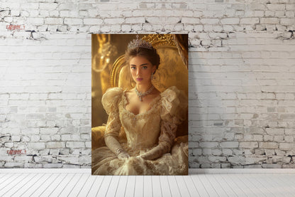 Custom Royal Portrait from Photo, Renaissance Queen Art Personalized Queen from photo gift for women royal portraits gift for her royalty me