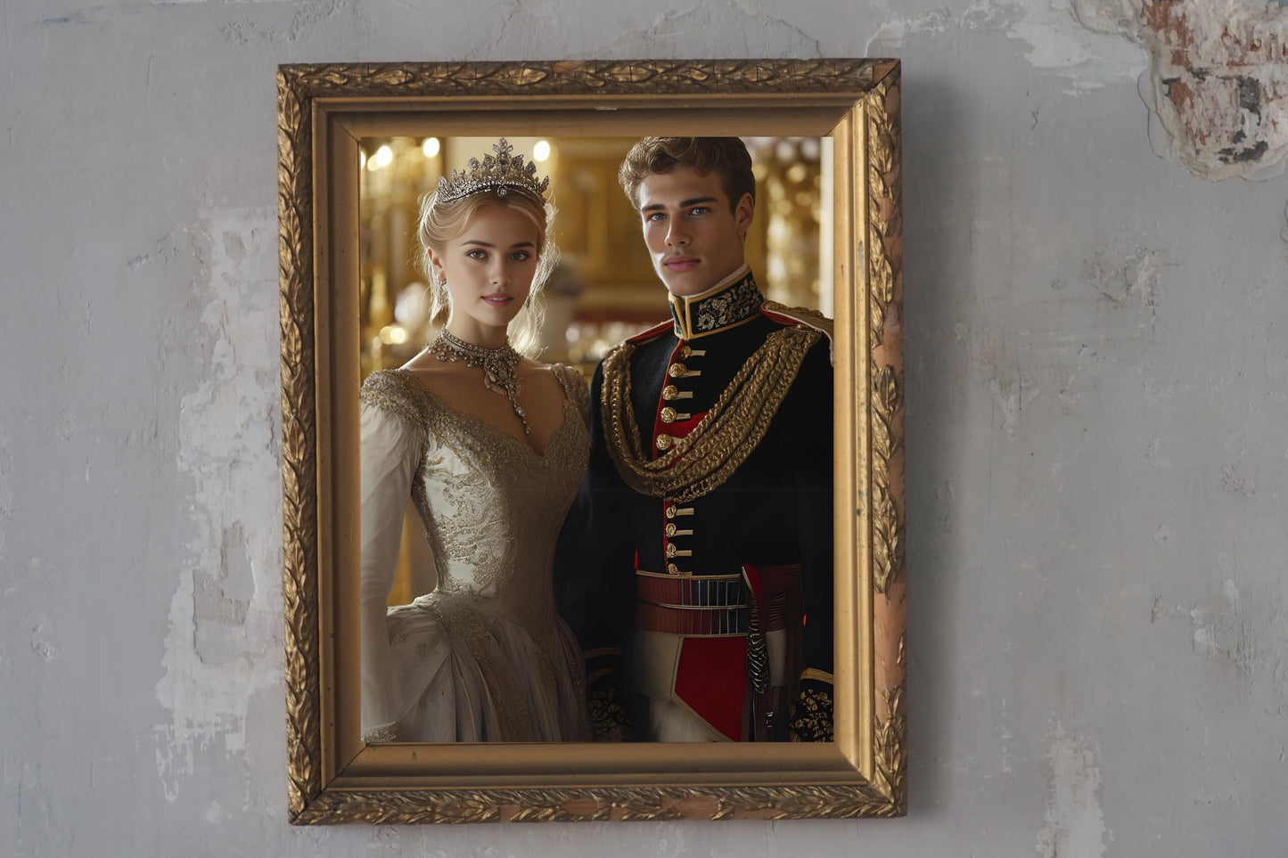 Custom Royal Couple Portrait from Photo, Royal Family Portrait, Renaissance Portrait, Personalized Gift for Valentine, Gift for her