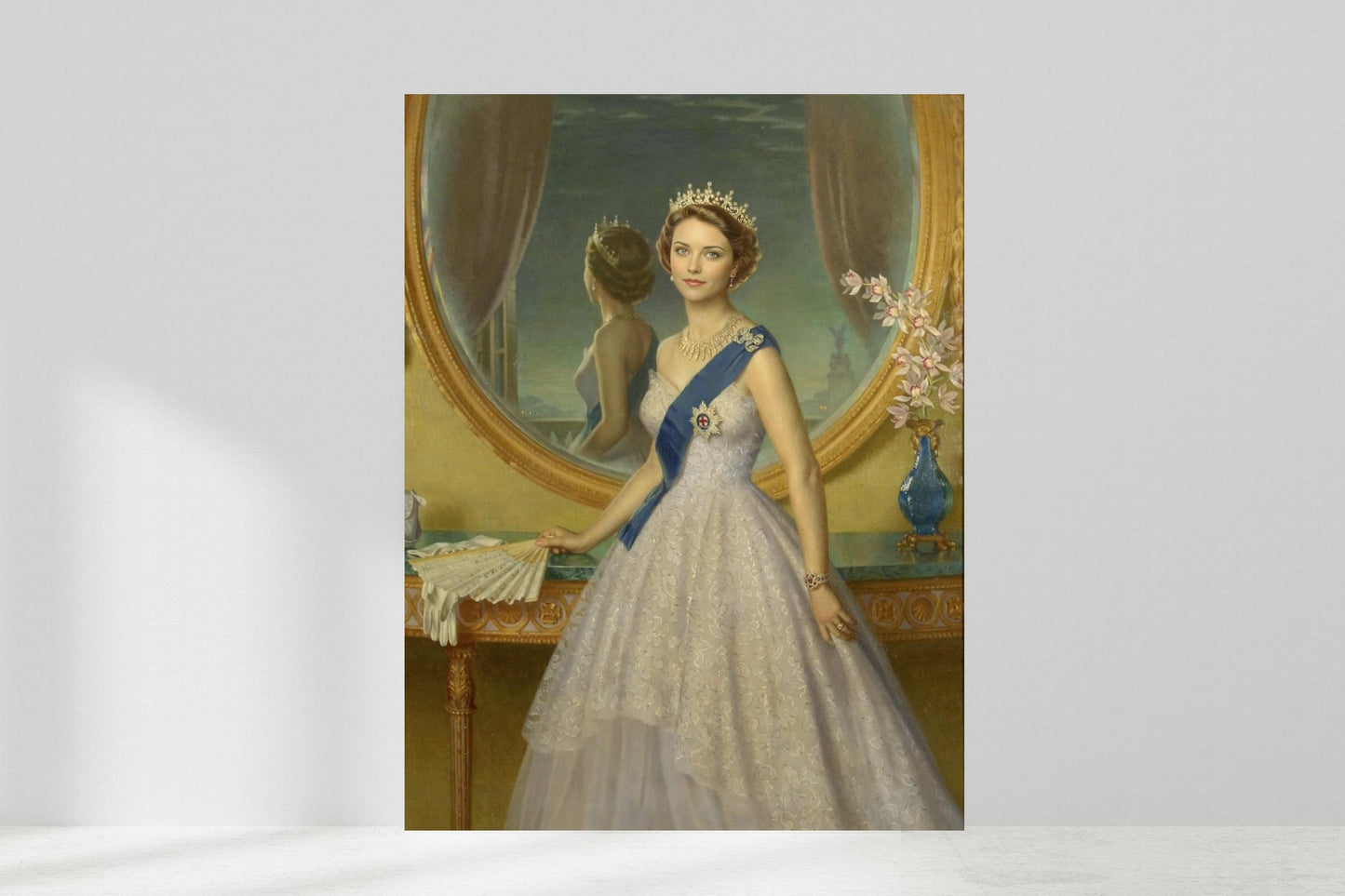 Custom Queen Elizabeth Portrait, Royal Face Swap, Historical Portrait, Personalized Gift for Her, Queen Portrait Birthday Gift