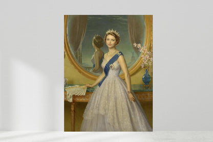 Custom Queen Elizabeth Portrait, Royal Face Swap, Historical Portrait, Personalized Gift for Her, Queen Portrait Birthday Gift