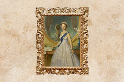 Custom Queen Elizabeth Portrait, Royal Face Swap, Historical Portrait, Personalized Gift for Her, Queen Portrait Birthday Gift