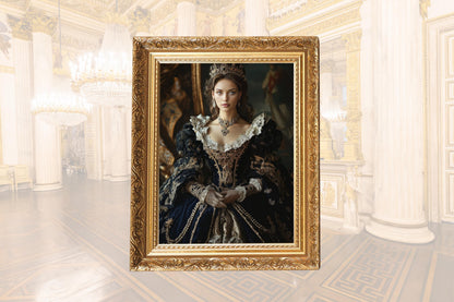 Custom Royal Queen Portrait Renaissance Victorian Portrait From Photo Royal Portrait from me as a queen Personalized Gift Custom Portraits