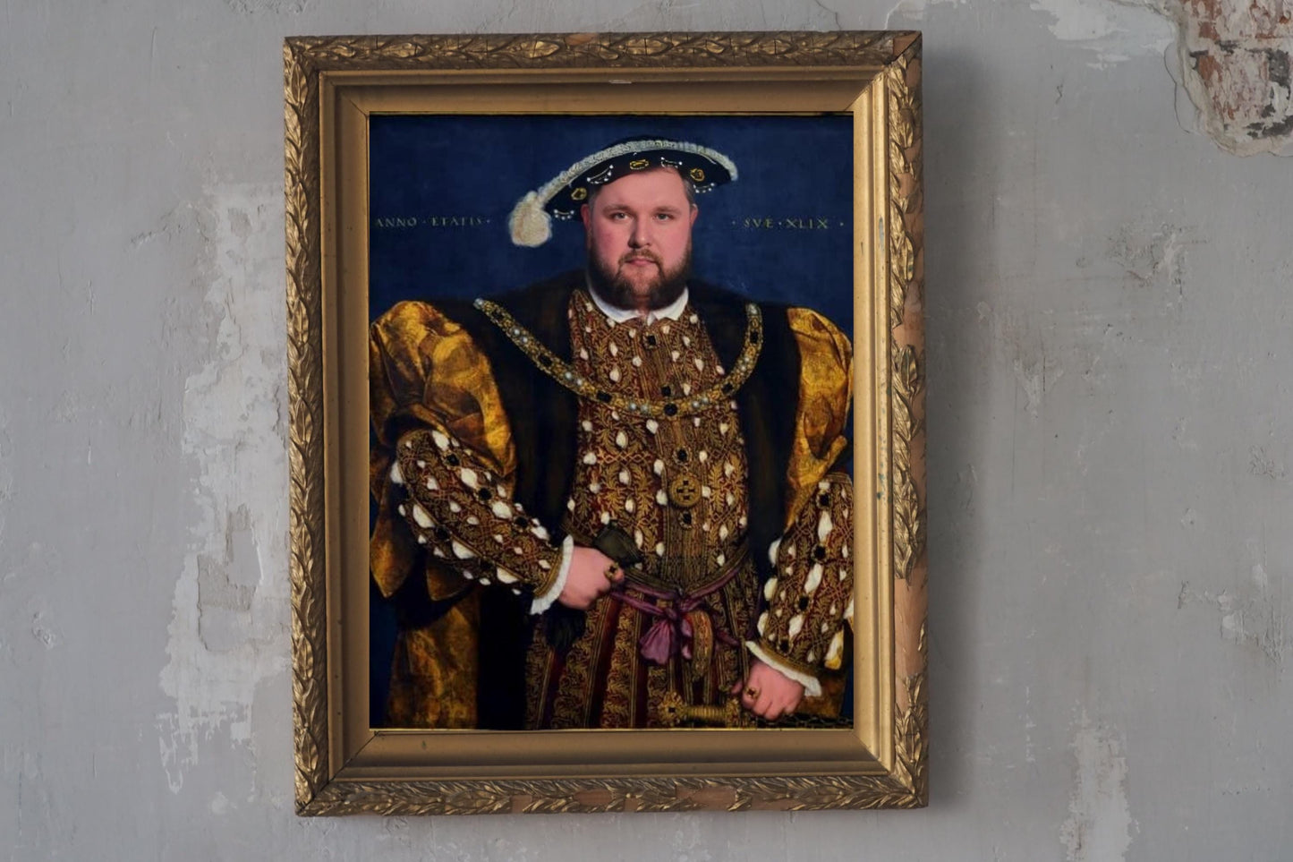 Custom Renaissance Portrait, Custom Fun Portrait from Photo for Coworker, Funny Face Swap Gift, Custom Funny Portrait King of Henry VIII