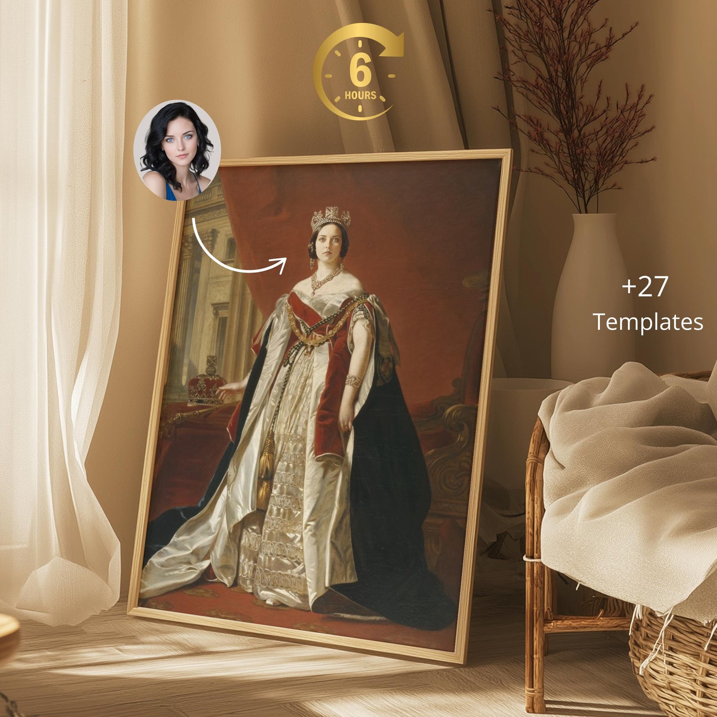 Custom Royal Portrait Female Couple Renaissance Lesbian Custom Portrait Gift for Galentines Day lesbian couple gifts for Valentine Pride
