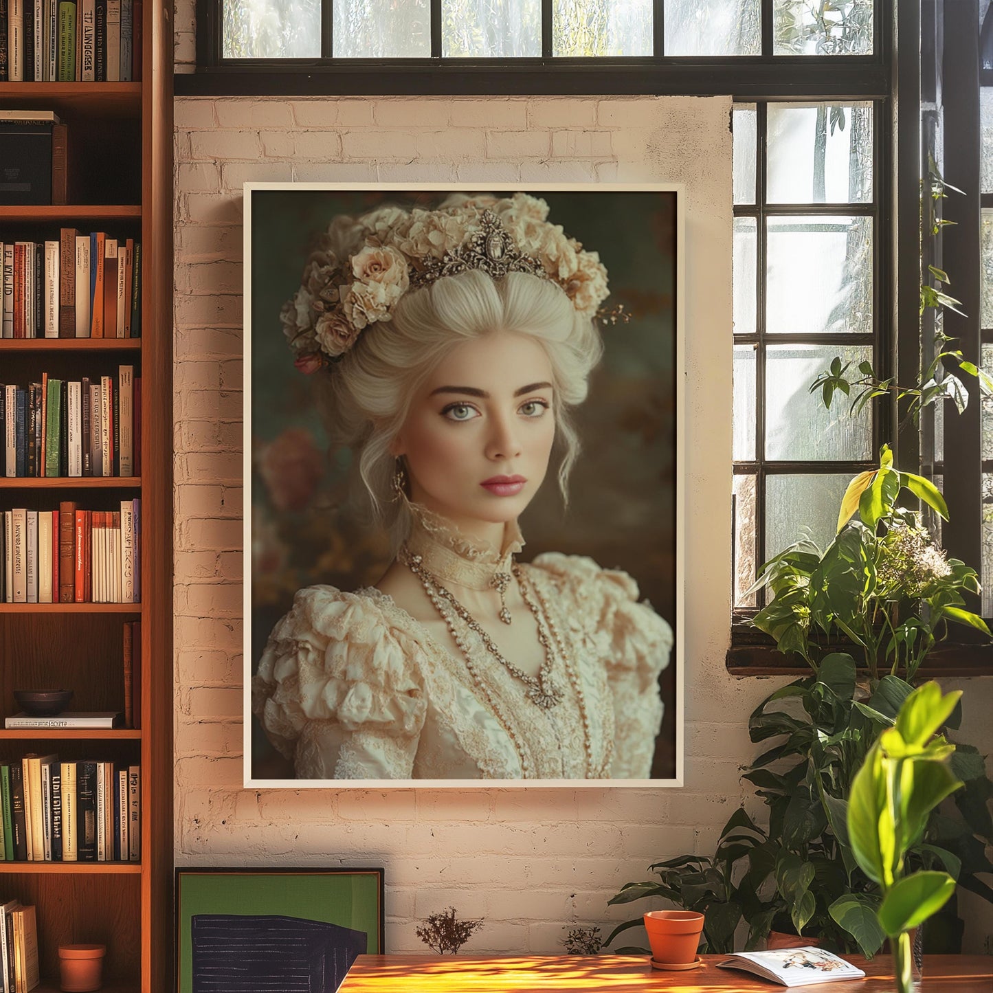 Custom Queen Portrait from Photo Renaissance Portrait turn me royal victorian portrait napoleon queen Renaissance Portrait Woman Gift decor