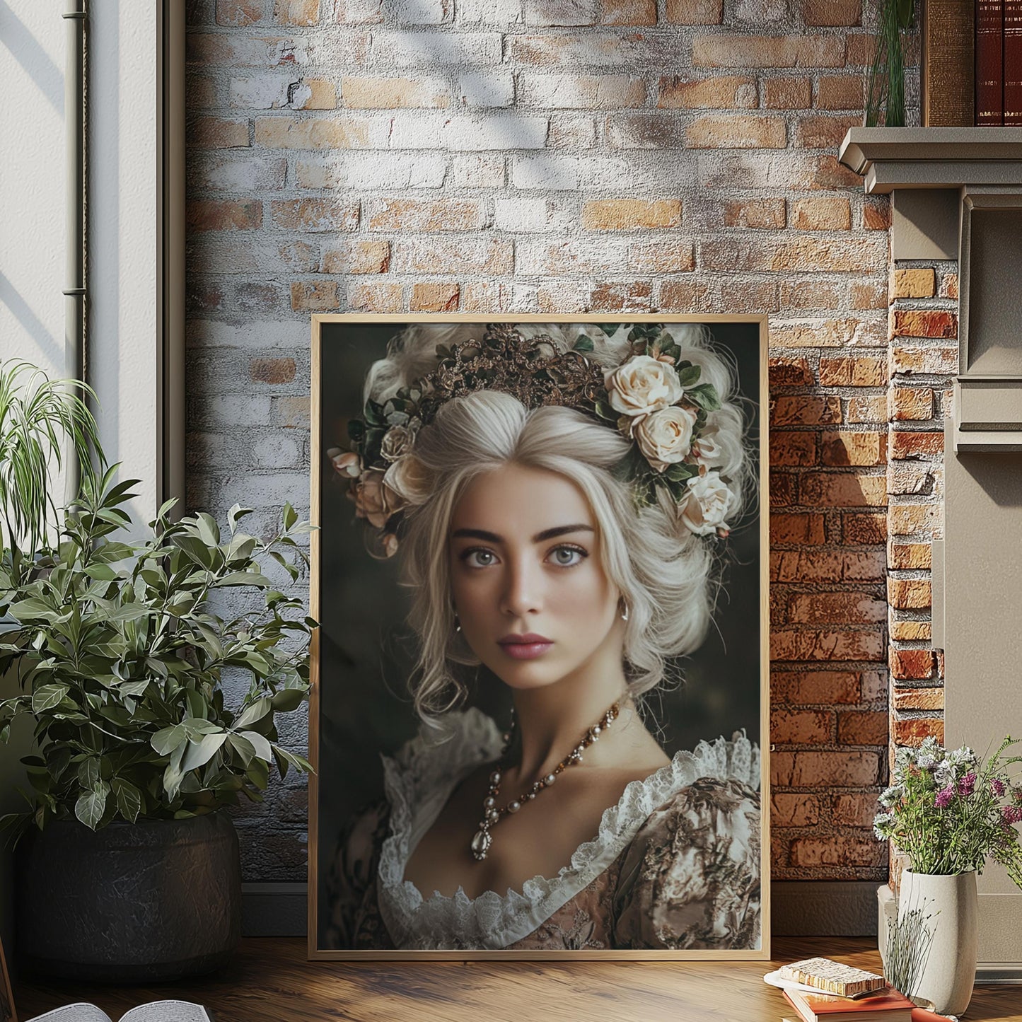 Custom Queen Portrait from Photo Renaissance Portrait turn me royal victorian portrait napoleon queen Renaissance Portrait Woman Gift decor