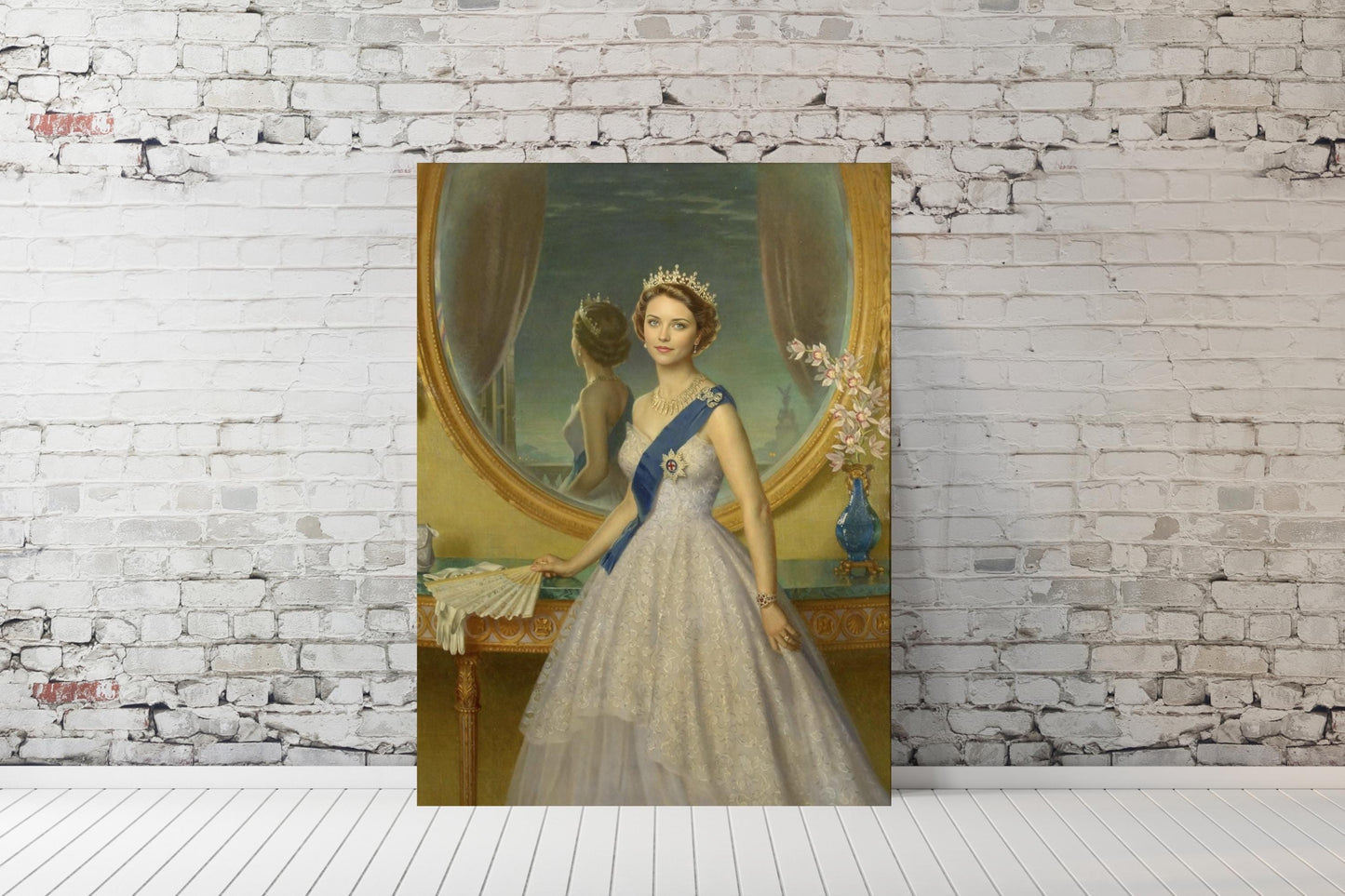 Custom Queen Elizabeth Portrait, Royal Face Swap, Historical Portrait, Personalized Gift for Her, Queen Portrait Birthday Gift