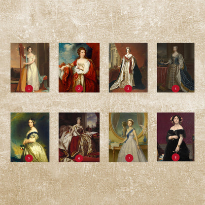 Custom Royal Queen Portrait from Photo, Personalized Queen Portrait Gift for Her Regal Historical Portrait for her what to buy for wife