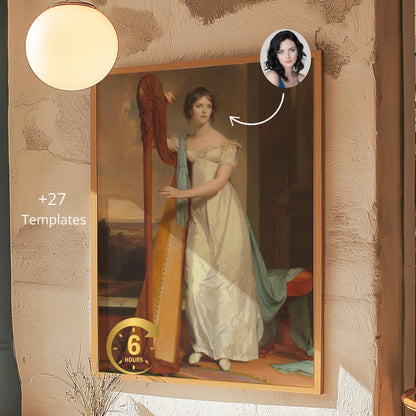 Custom Royal Portrait Female Couple Renaissance Lesbian Custom Portrait Gift for Galentines Day lesbian couple gifts for Valentine Pride