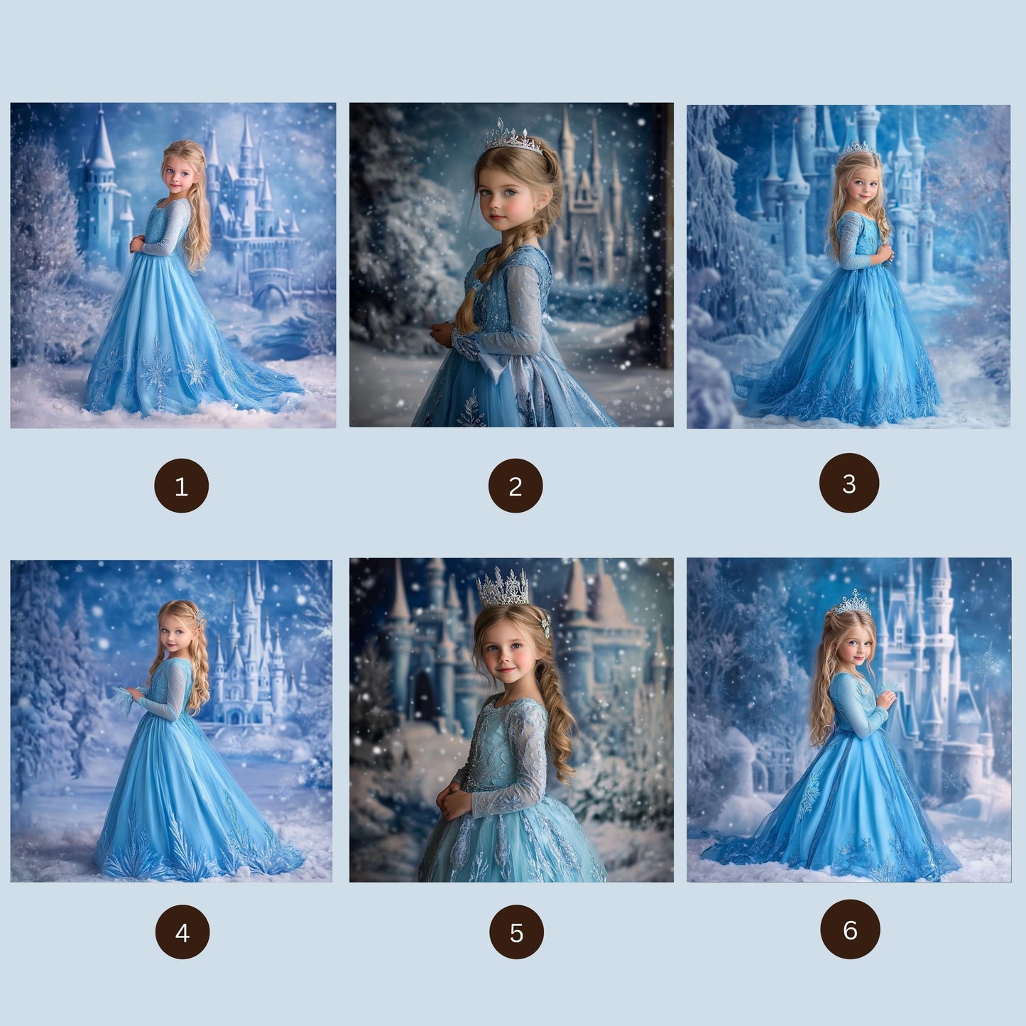Personalized Princess Elsa Portrait, Custom Frozen Gift, Personalized Elsa Portrait, Princess Portrait, Custom Princess Girl Birthday gift