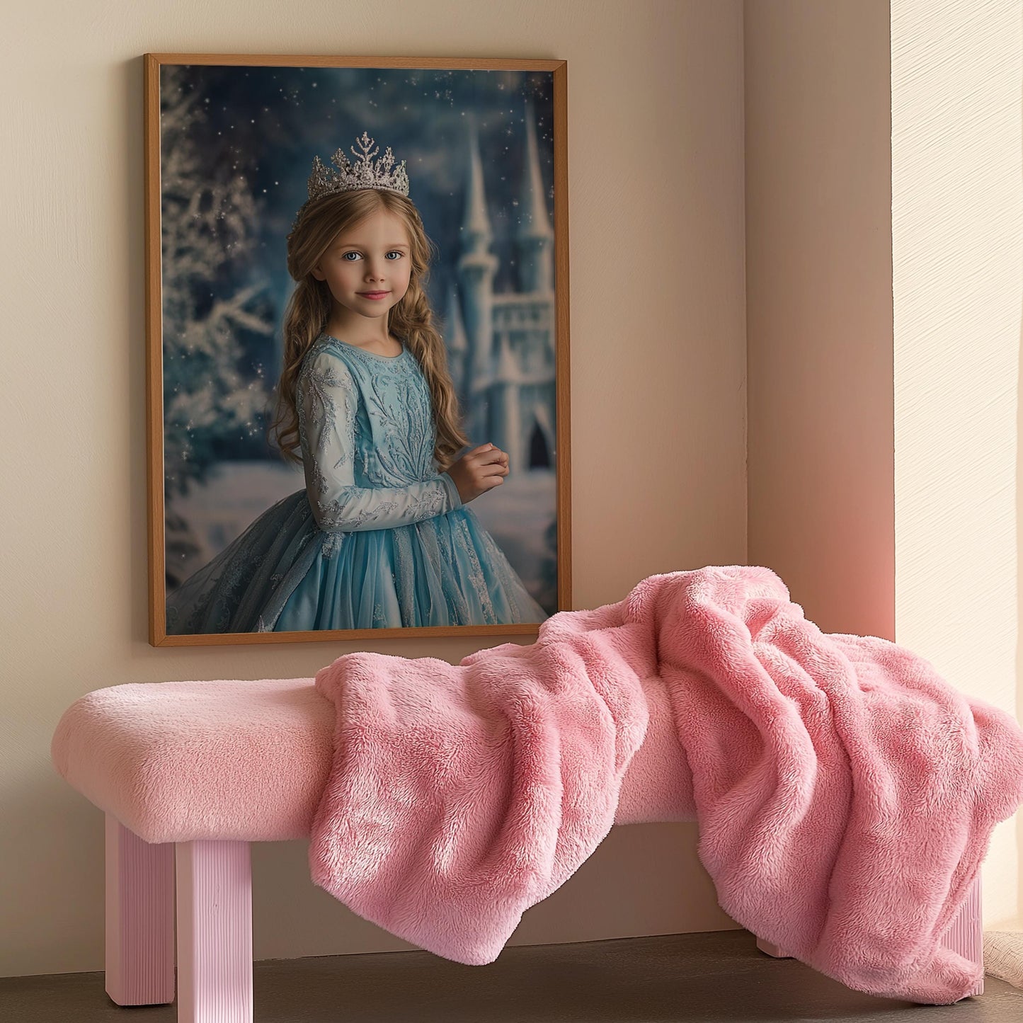 Personalized Princess Elsa Portrait, Custom Frozen Gift, Personalized Elsa Portrait, Princess Portrait, Custom Princess Girl Birthday gift