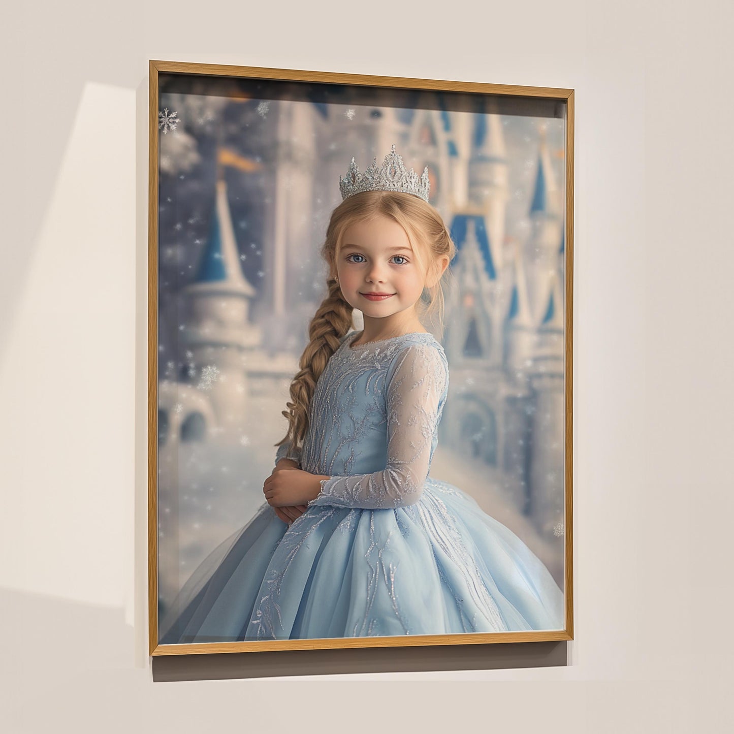 Personalized Princess Elsa Portrait, Custom Frozen Gift, Personalized Elsa Portrait, Princess Portrait, Custom Princess Girl Birthday gift