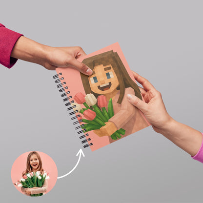 Custom Minecraft Digital Art, Custom Pixelated Block-Style Portrait from Photo, Pixel Style Wall Decor, Kids Room Wall Decor, Gamer Gift