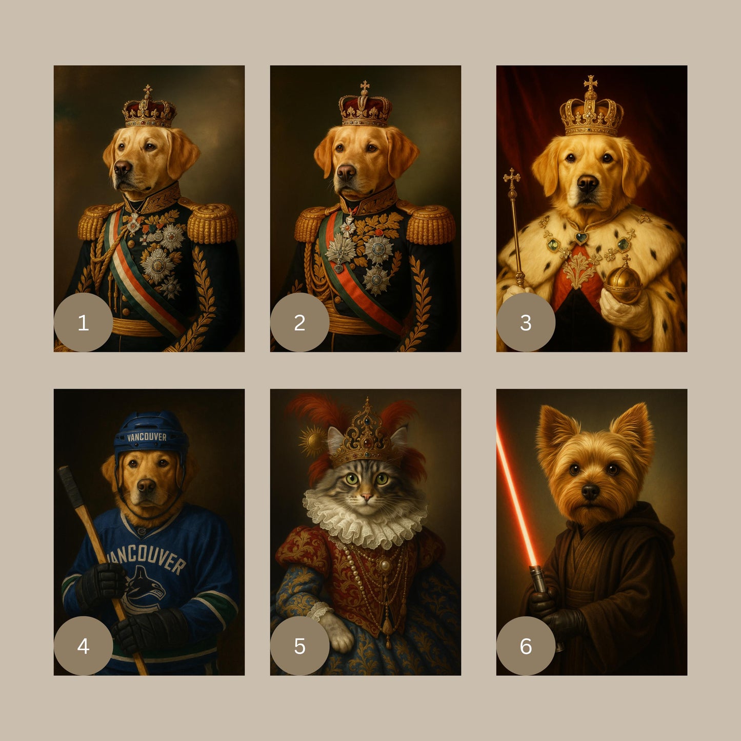 Custom Royal Pet Portrait from Photo, Renaissance Portrait, Historical Portrait, Royal Portrait, Pet Portrait, Custom Dog Portrait, Dog Lord