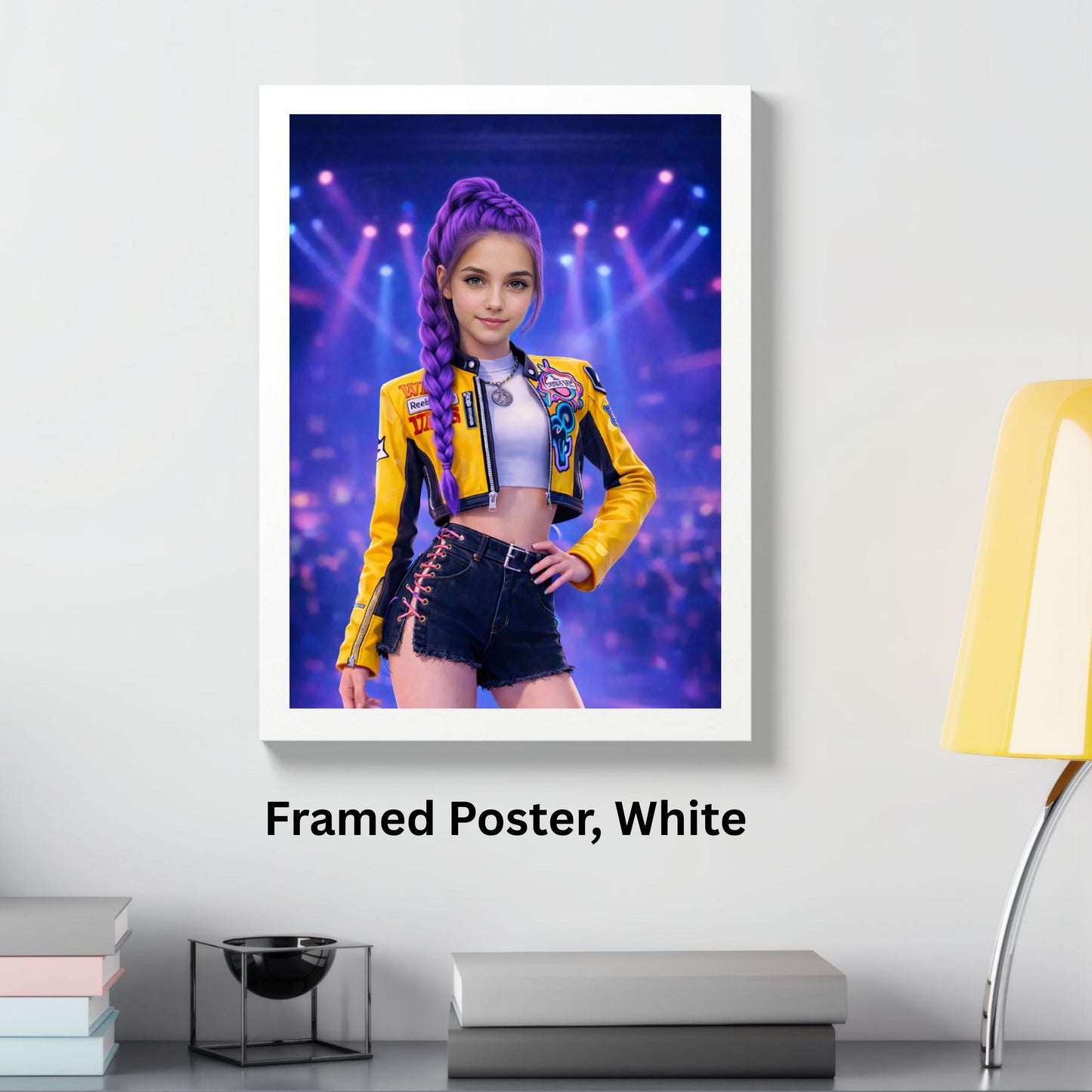 Custom Mira KPop Portrait from Your Photo Personalized Girl Poster K Pop Fan Demon Huntrix Youth Gift For Birthday 10 years old girl Gift
