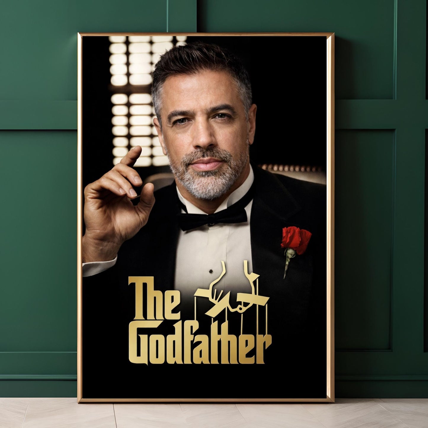 Custom the Godfather Portrait CEO Gift for Boss God Father Portrait from Photo Funny Mafia Boss Husband or Groomsmen Gift Mafia Boss Grandpa
