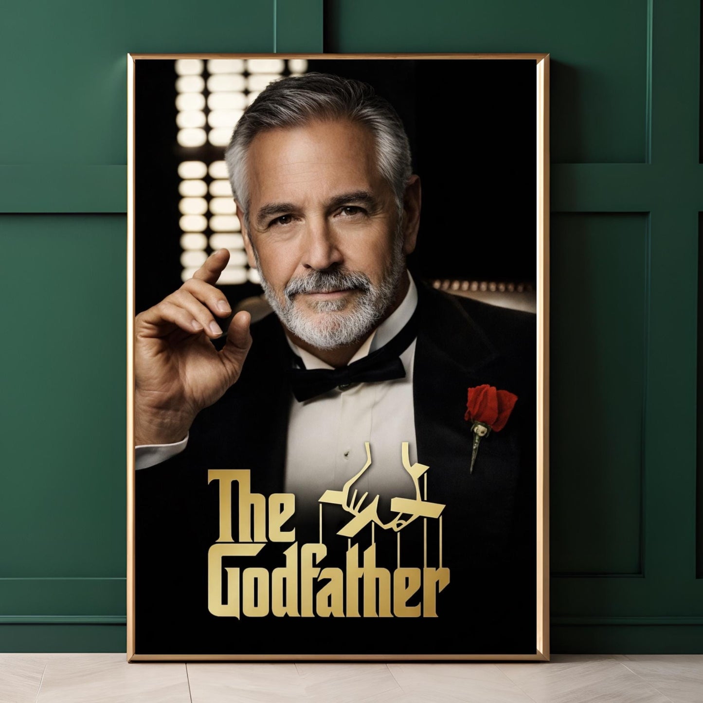Custom the Godfather Portrait CEO Gift for Boss God Father Portrait from Photo Funny Mafia Boss Husband or Groomsmen Gift Mafia Boss Grandpa