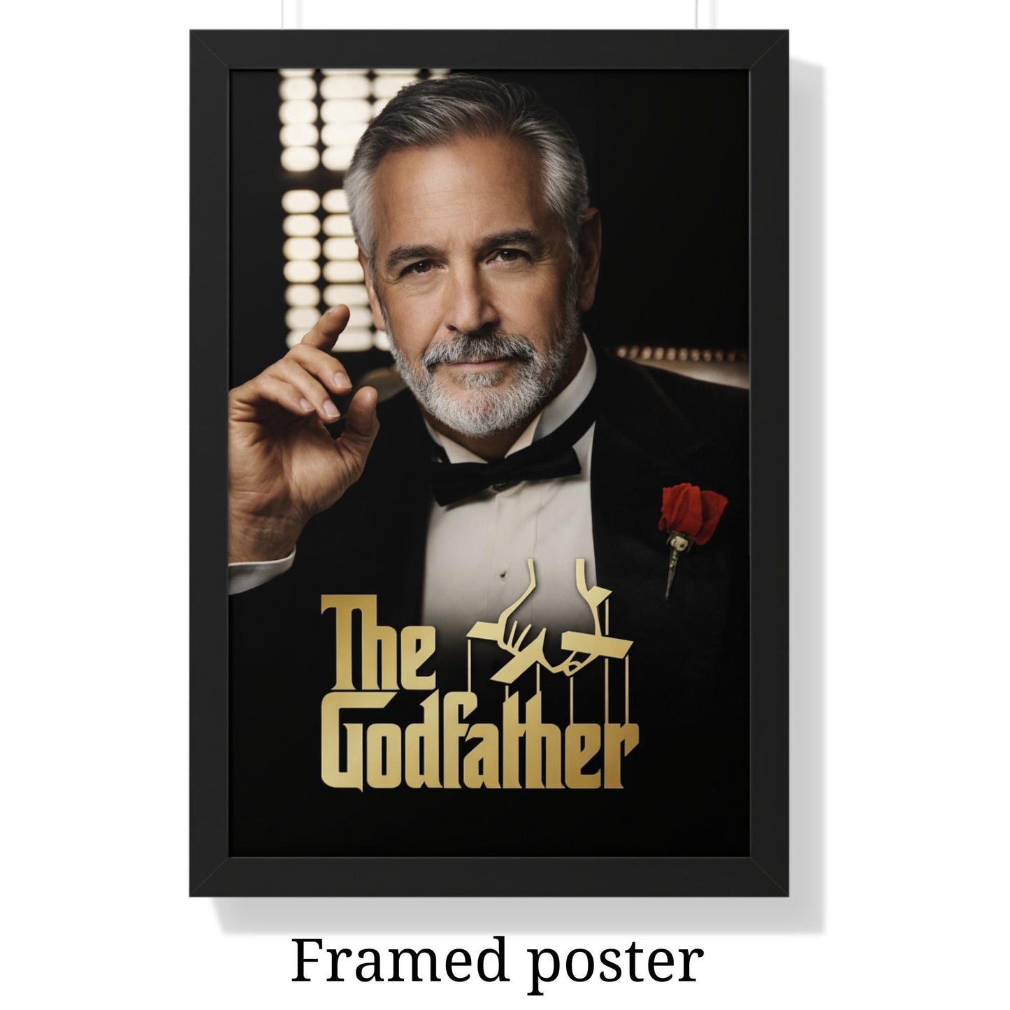 Custom the Godfather Portrait CEO Gift for Boss God Father Portrait from Photo Funny Mafia Boss Husband or Groomsmen Gift Mafia Boss Grandpa